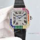AAA Grade Replica Cartier Santos 100 Rainbow Dial Diamond Pave Watches 8215 Movement (2)_th.jpg